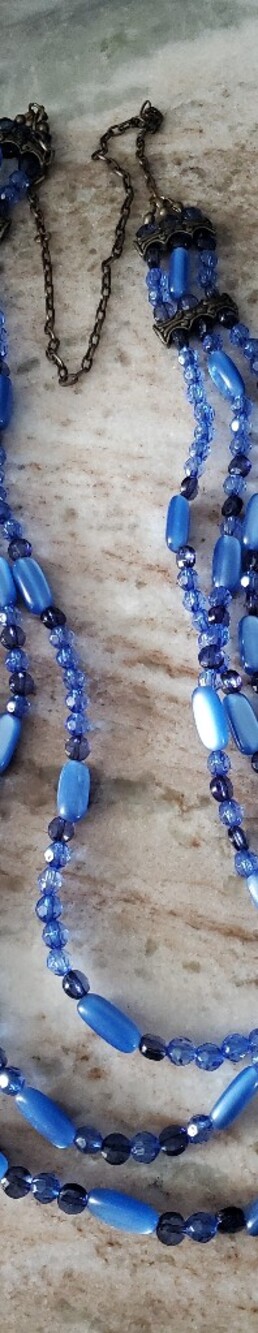 Costume Jewelry Multi-Strand Beaded Necklace